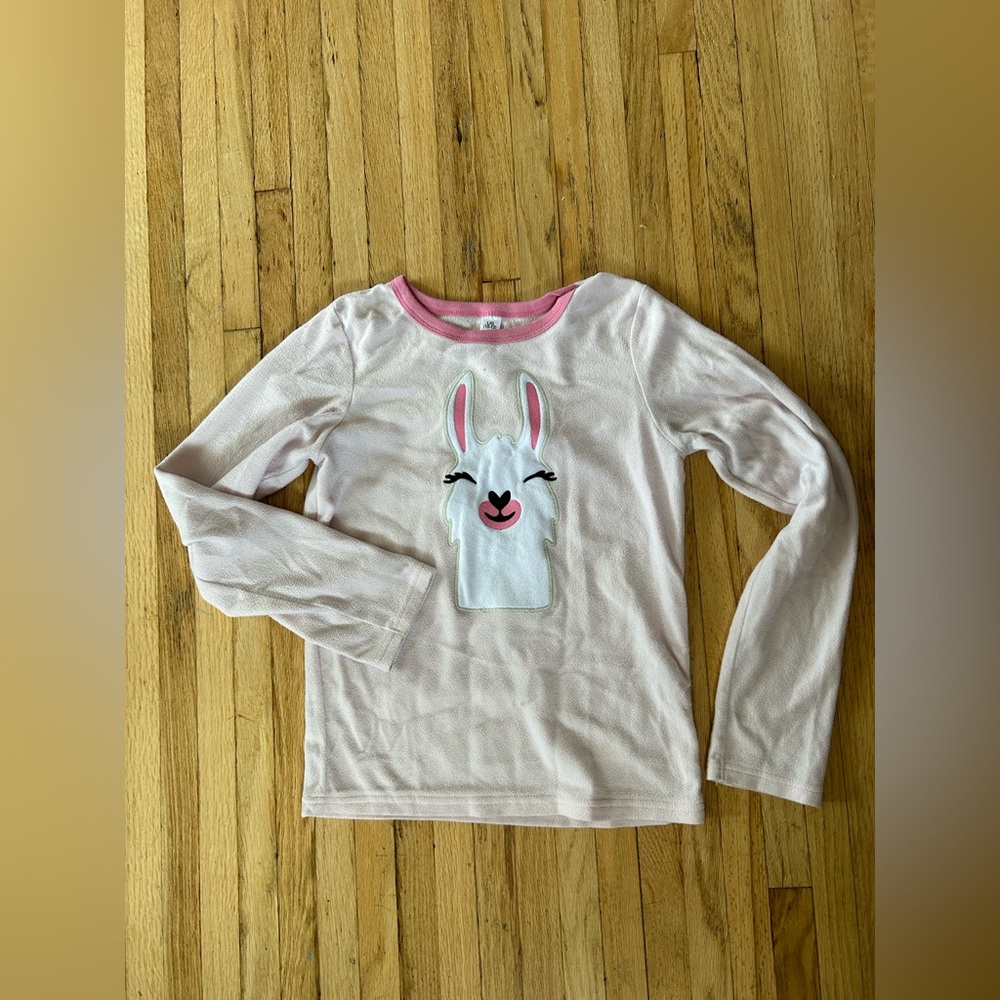George Light Pink Long Sleeve Shirt with Bunny Design